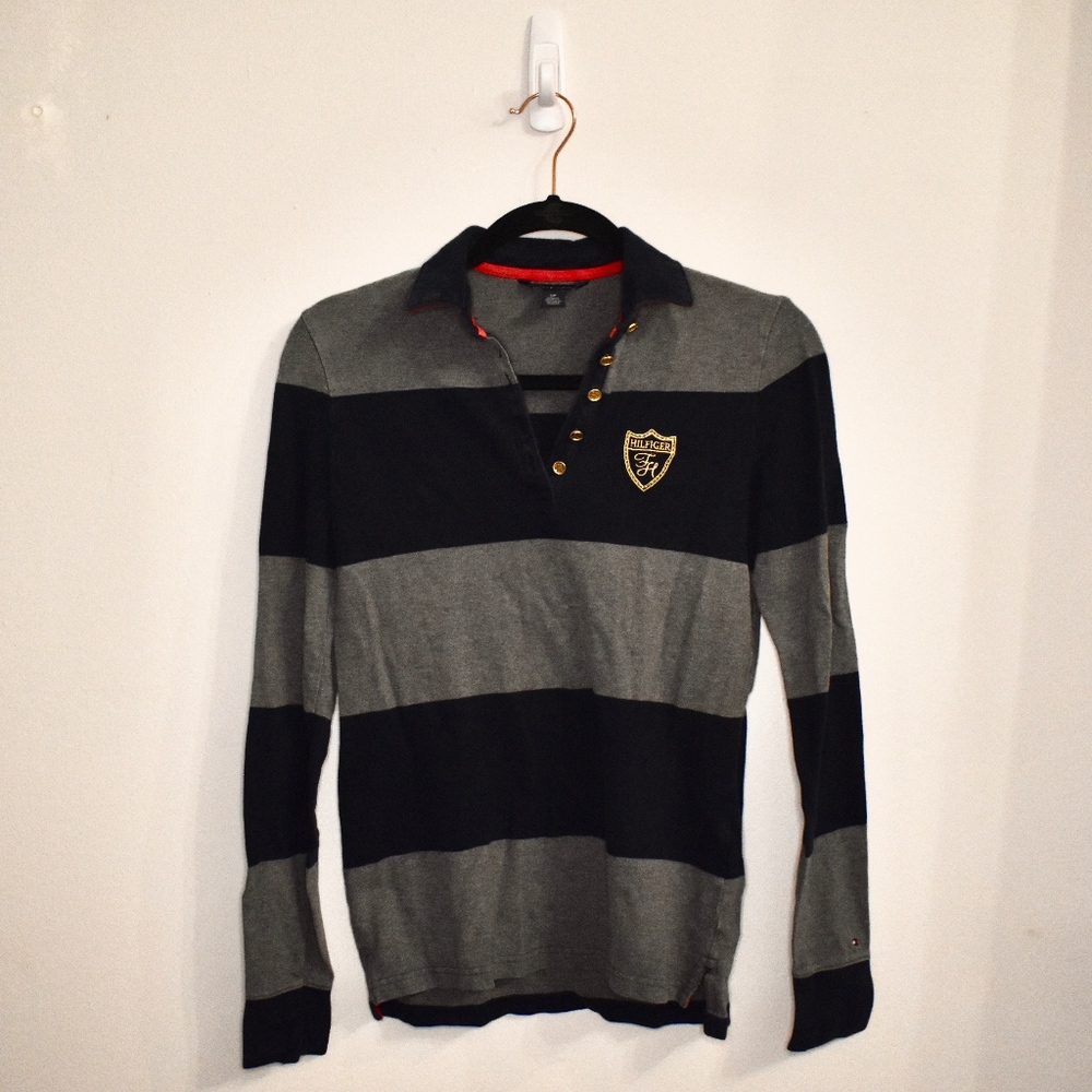 Tommy Hilfiger Striped Long-sleeve Polo